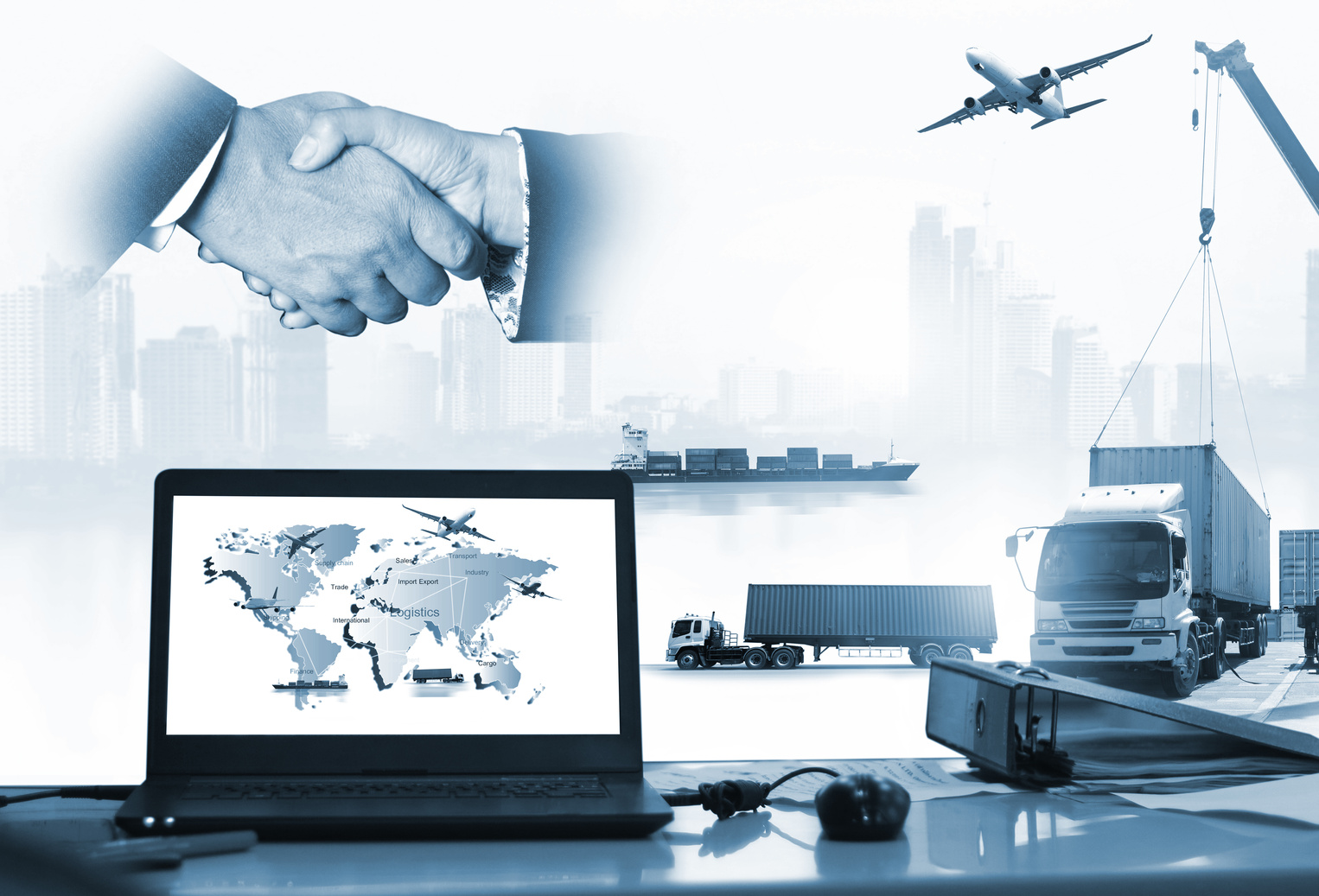 Logistics international delivery concept